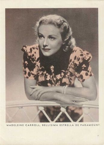 An image of Madeleine Carroll, May 1939